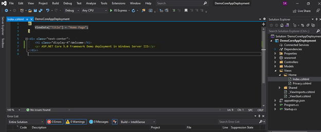 How to Deploy ASP.NET Core 5.0 Application in Windows Server IIS