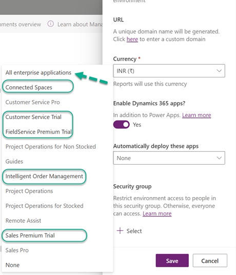 Enterprise application
