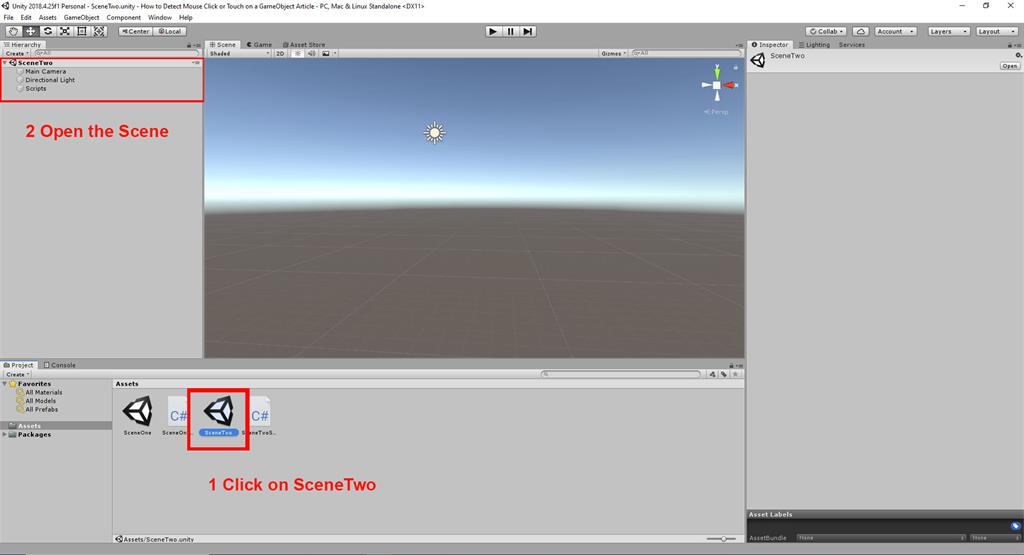 How To Detect Mouse Click Or Touch On A GameObject Using C# Script In ...