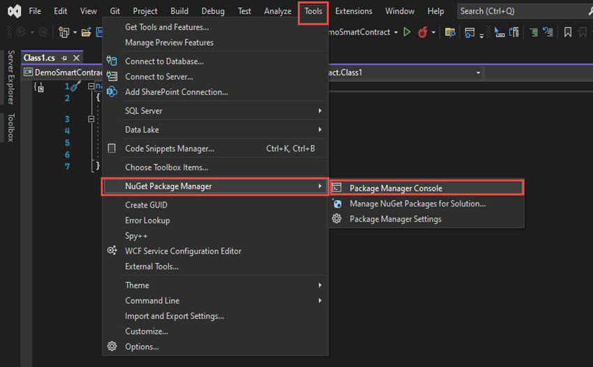 How to Develop Smart Contract in .NET 6