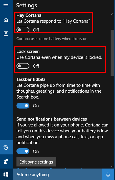 How To Disable Cortana On Lock Screen In Windows 10
