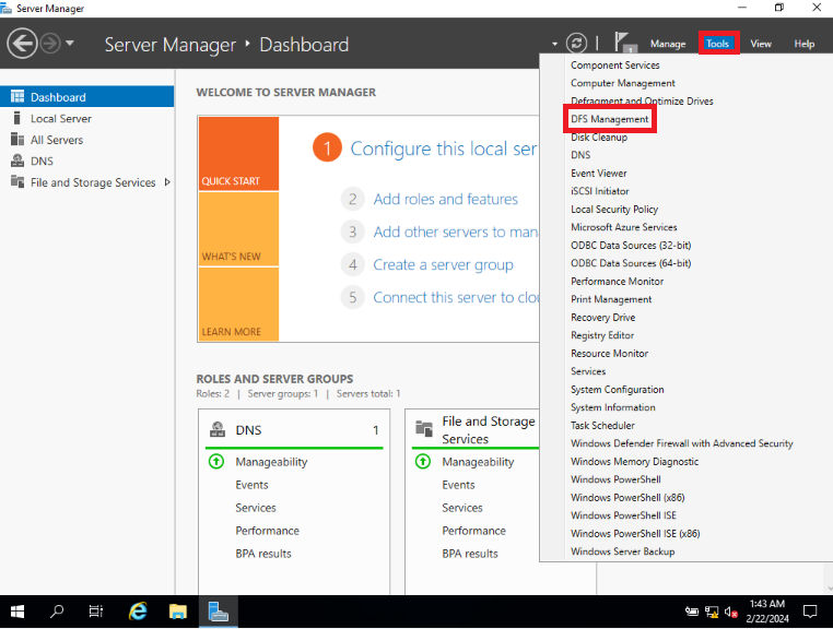 How to Do Distributed File System (DFS) In Server