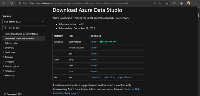 Azure Data Studio 