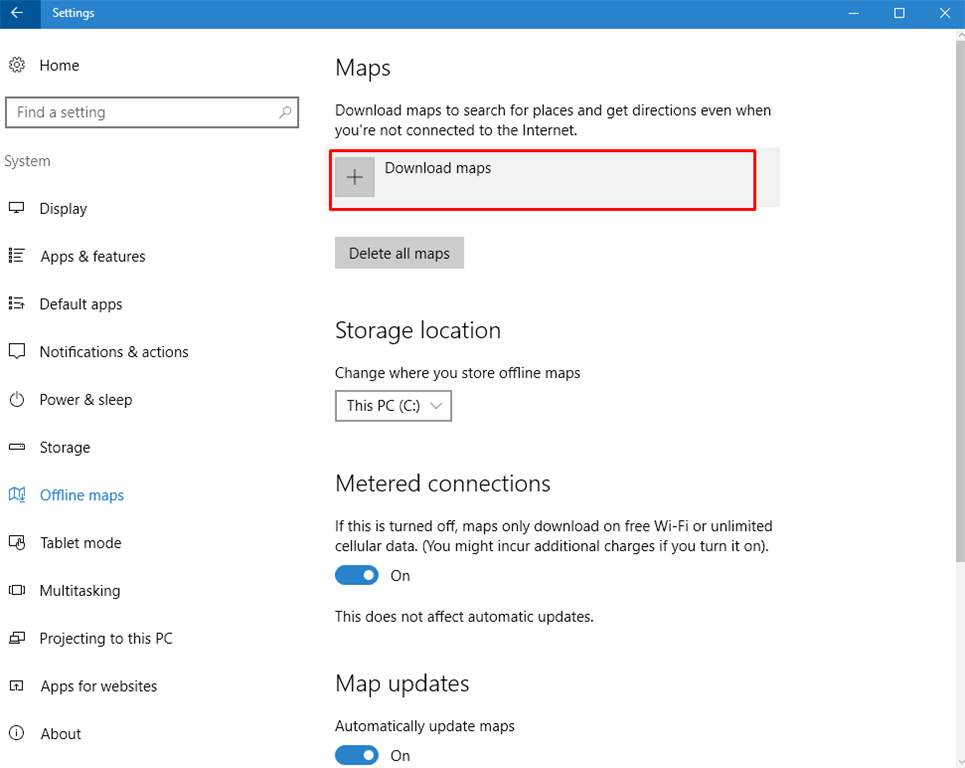 How To Download Offline Maps In Windows 10
