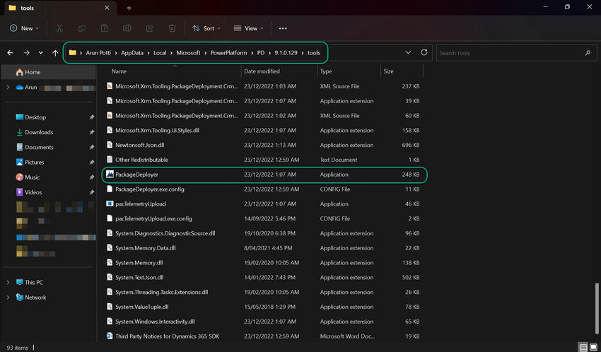 Local AppData folder