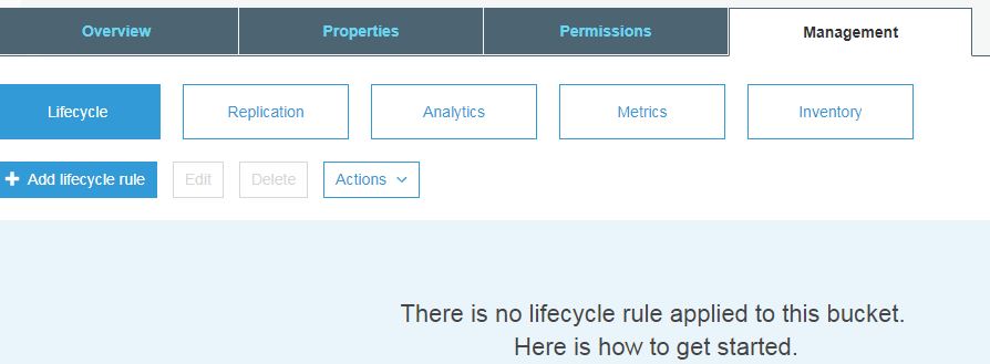 How To Enable Lifecycle Management In S3 Bucket Using AWS Portal
