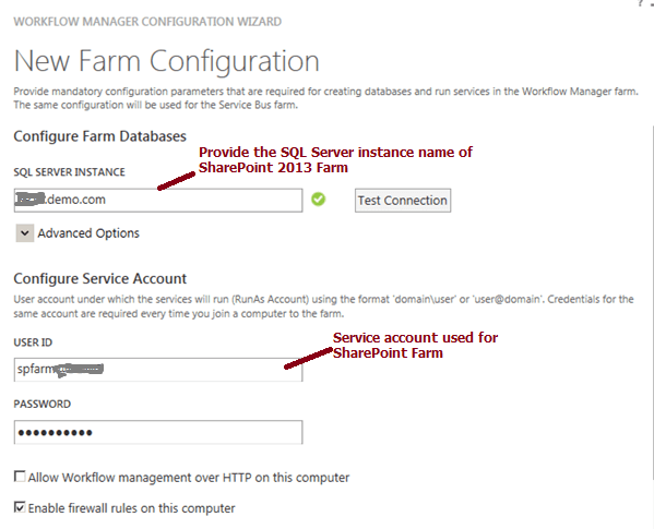 Configuration of SharePoint 2013 workflow in SharePoint Designer 2013