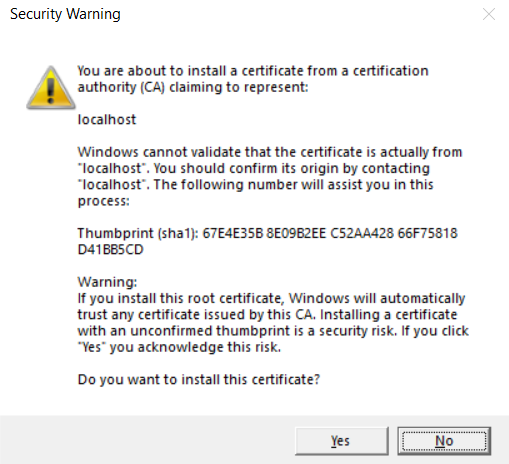 How To Enforce HTTS Development Certificate For ASP.NET Core