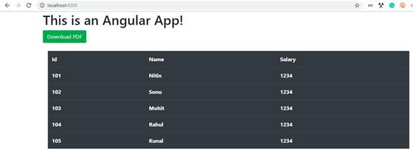How to Export PDF in Angular