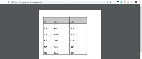 How to Export PDF in Angular