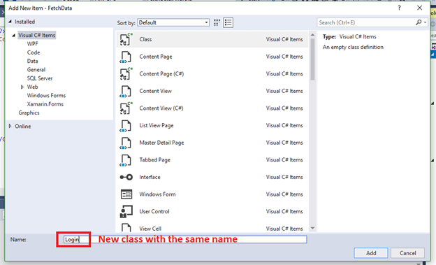 How To Fetch Data From Web API Using Xamarin.Forms