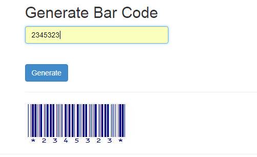 Barcode in MVC 