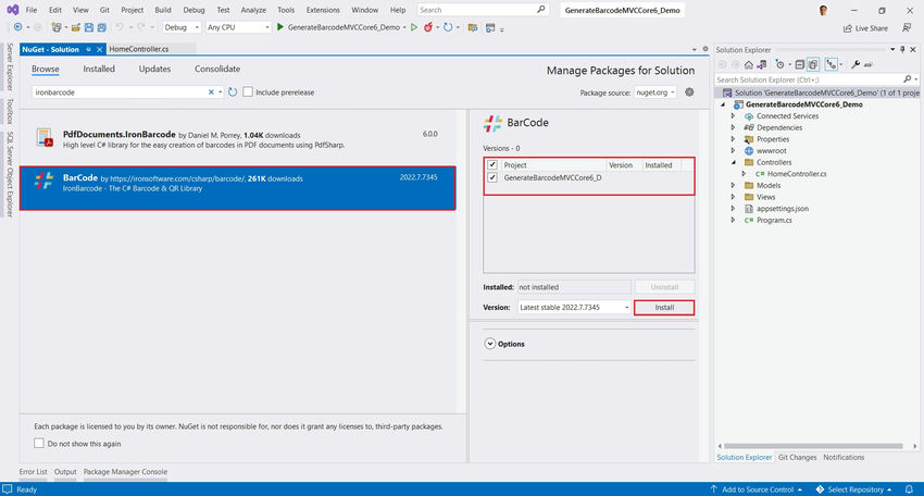 NuGet Package manager