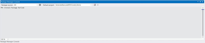 Package Manager Console
