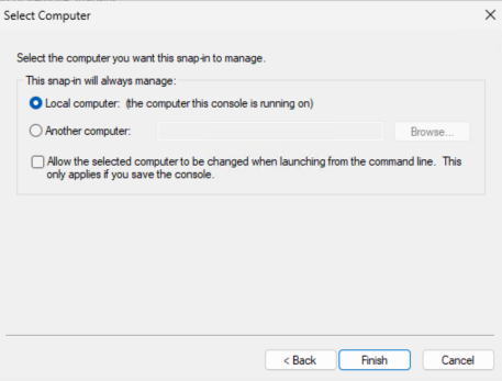 Certificates Snap-in