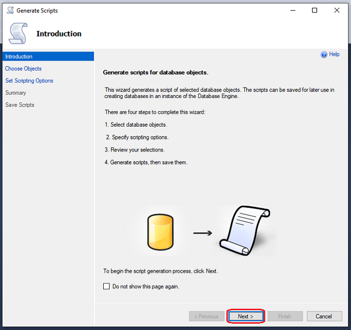 How To Generate Scripts For Database Objects In SQL Server