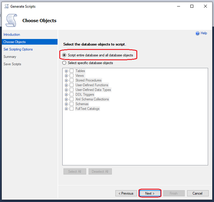 How To Generate Scripts For Database Objects In SQL Server