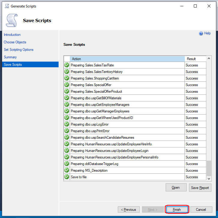 How To Generate Scripts For Database Objects In SQL Server