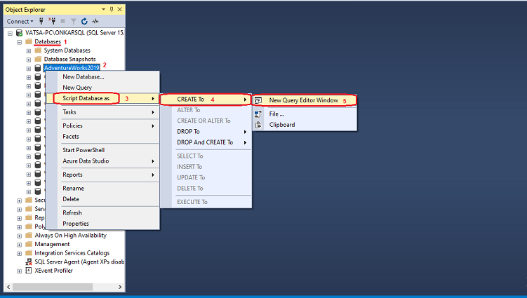 How To Generate Scripts For Database Objects In SQL Server