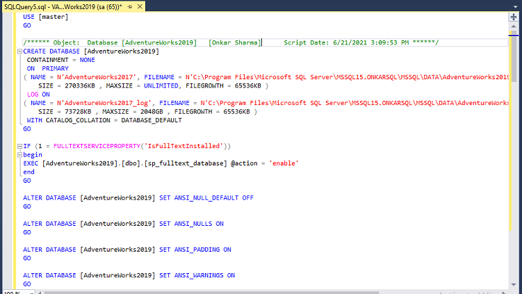 How To Generate Scripts For Database Objects In SQL Server