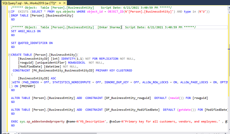 How To Generate Scripts For Database Objects In SQL Server