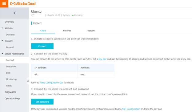 How To Host A Node.js Web App On Ubuntu 18.04 Using Alibaba Cloud Simple Application Server