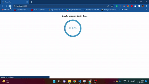How To Implement A Circular Progress Bar In React