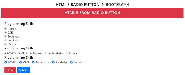 Forms In Bootstrap Output