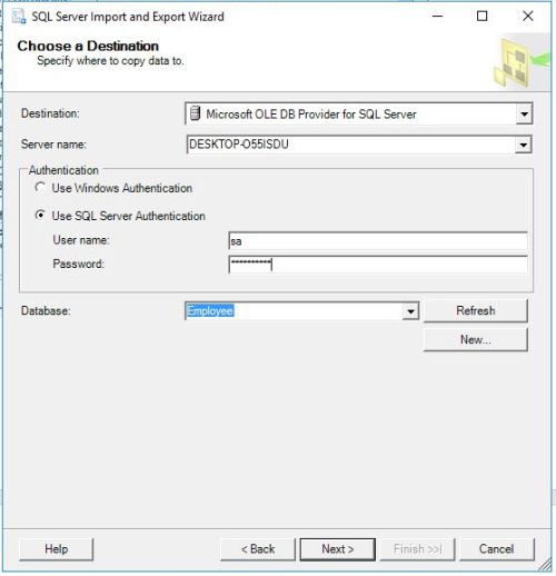 How to import Excel data in SQL Server 2014