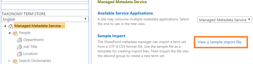 How To Import Managed Metadata Into SharePoint