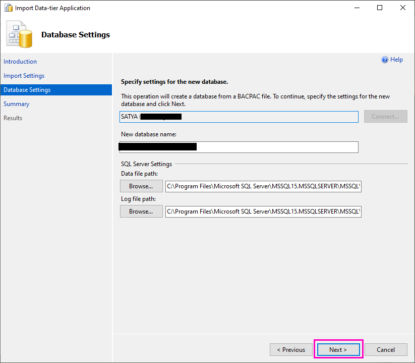 How To Import Or Restore BACPAC File Using SQL Server Management Studio