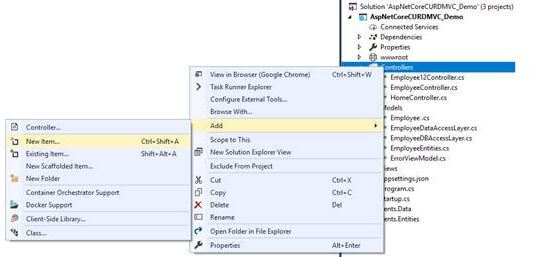 How To Insert Data To Database Using Model In ASP.NET Core 2.1 MVC ...