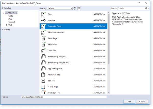 How To Insert Data To Database Using Model In ASP.NET Core 2.1 MVC ...