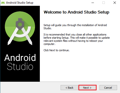 install and configure android studio in windows 10