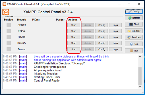 configure