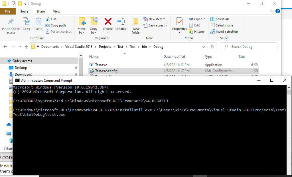 How to install and uninstall .NET Windows Services