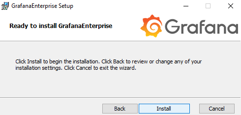 Grafana installation