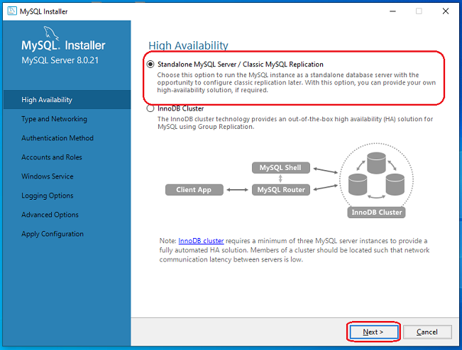 click on the Next button