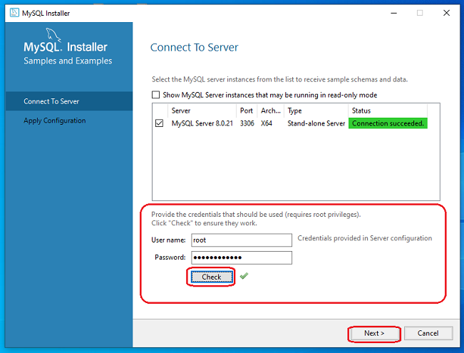 click on the Next button