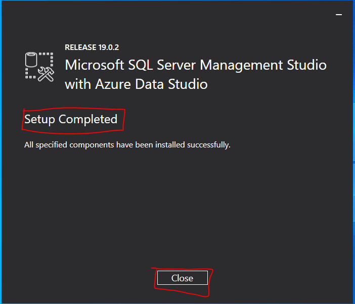install SQL Server Management System