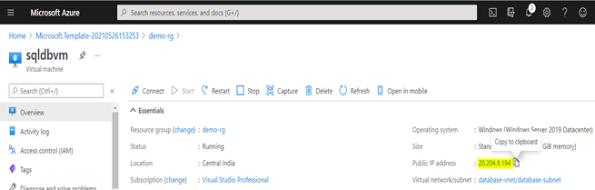 How To Integrate Database Server With AppService Through The Private Virtual Network