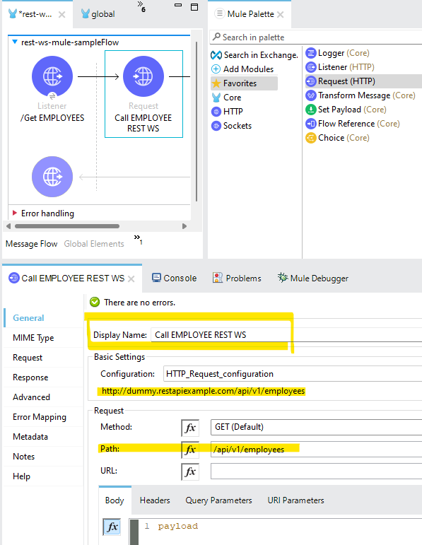 How To Invoke REST Web Service in MuleSoft