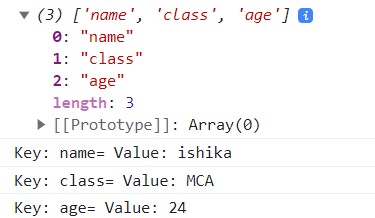 How to Iterate Over JavaScript Object's Properties and Values?
