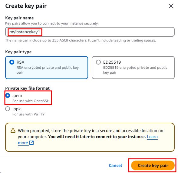 Create key