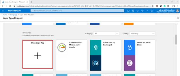 How To Manage Our Blob Storage Account Using Logic Apps