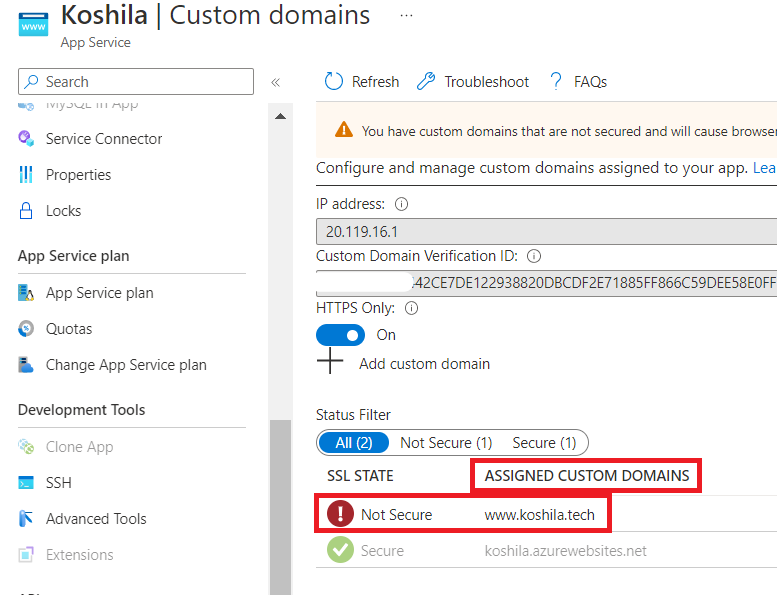 How to Map an External Domain Name to Azure