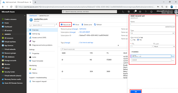 How To Map Our External Domain Name To Azure