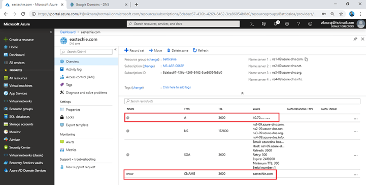 How To Map Our External Domain Name To Azure