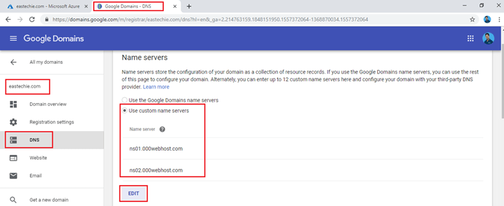 How To Map Our External Domain Name To Azure
