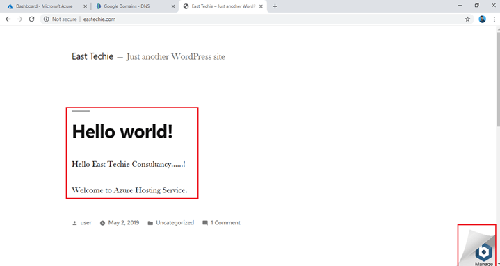 How To Map Our External Domain Name To Azure